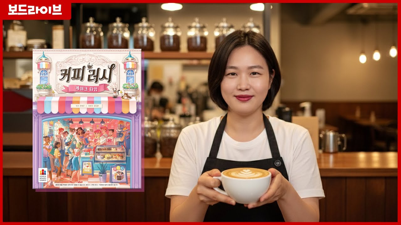 커피 러시 확장: 케이크 타임 보드게임 플레이