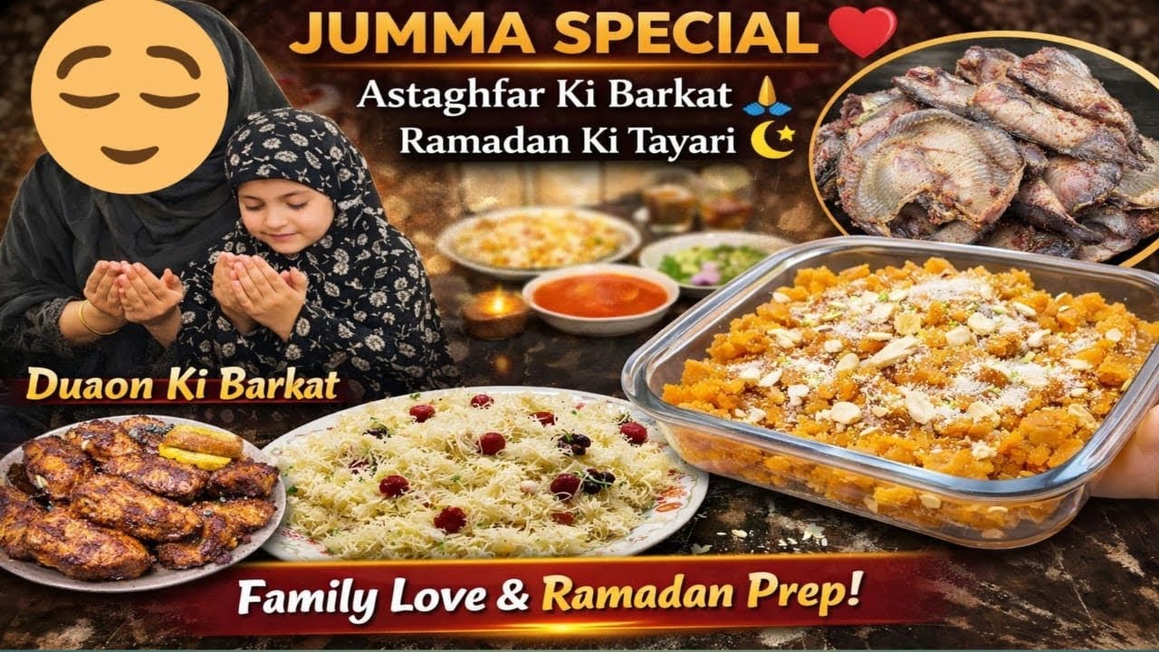 Jumma Special Family Vlog | Fish Masala,Besan Halwa,Shami Kabab | Astaghfar Ki Fazilat |Ramadan Prep