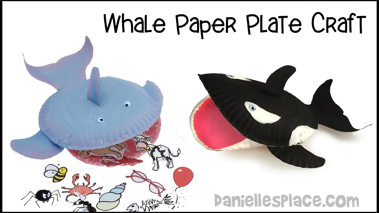 Paper Plate Whale Craft