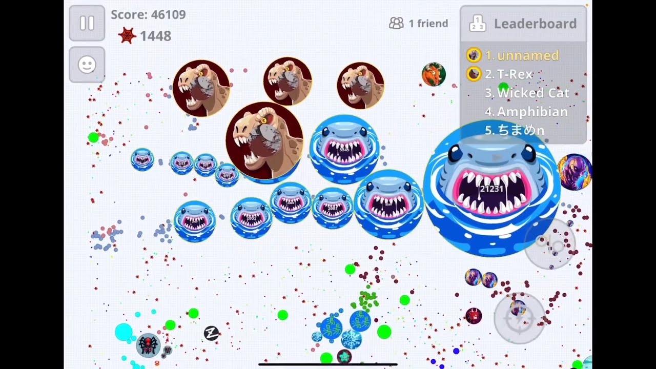 【Agar.io Mobile】Duo Server Takeover with juju