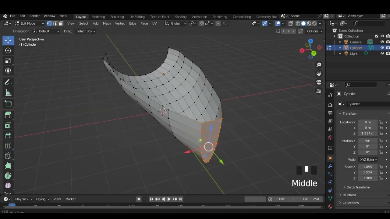 Моделирование лодки в Blender (просто)