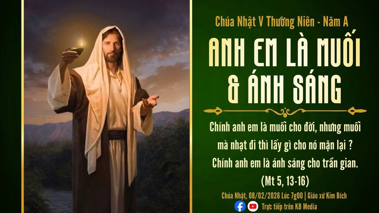 TRỰC TIẾP | THÁNH LỄ CHÚA NHẬT THỨ V THƯỜNG NIÊN | NĂM A - GIÁO XỨ KIM BÍCH