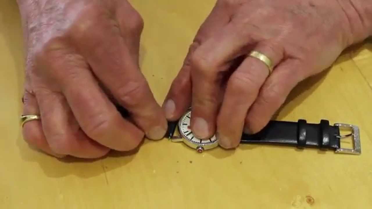 Fitting your new Mondaine watch strap easily
