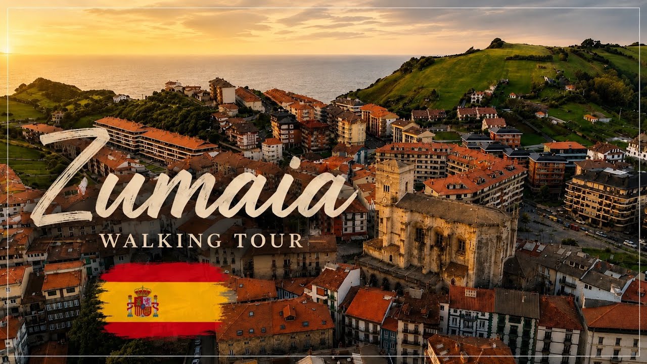 Zumaia - Hiszpania [walking tour] Spain   NO TALK