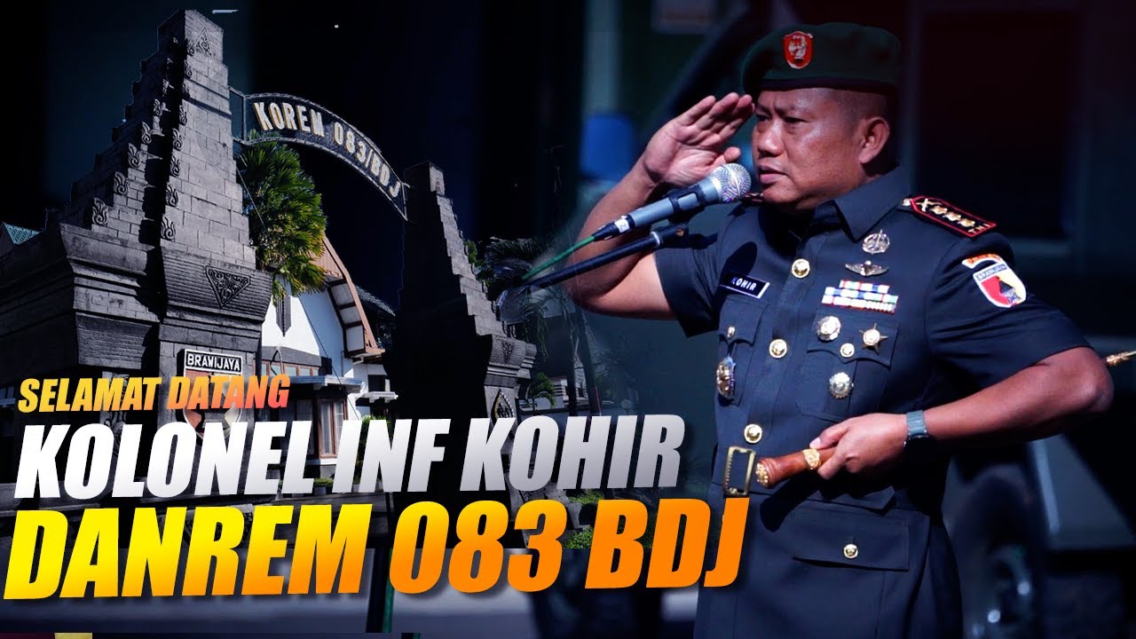 Kolonel INF Kohir Komandan Korem yang baru
