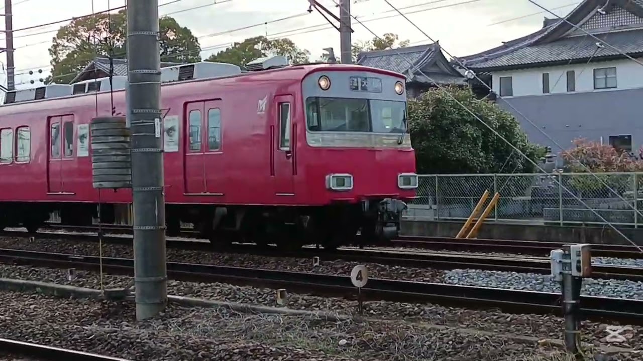 四コマ(普通平安通300系＆普通犬山6500系)