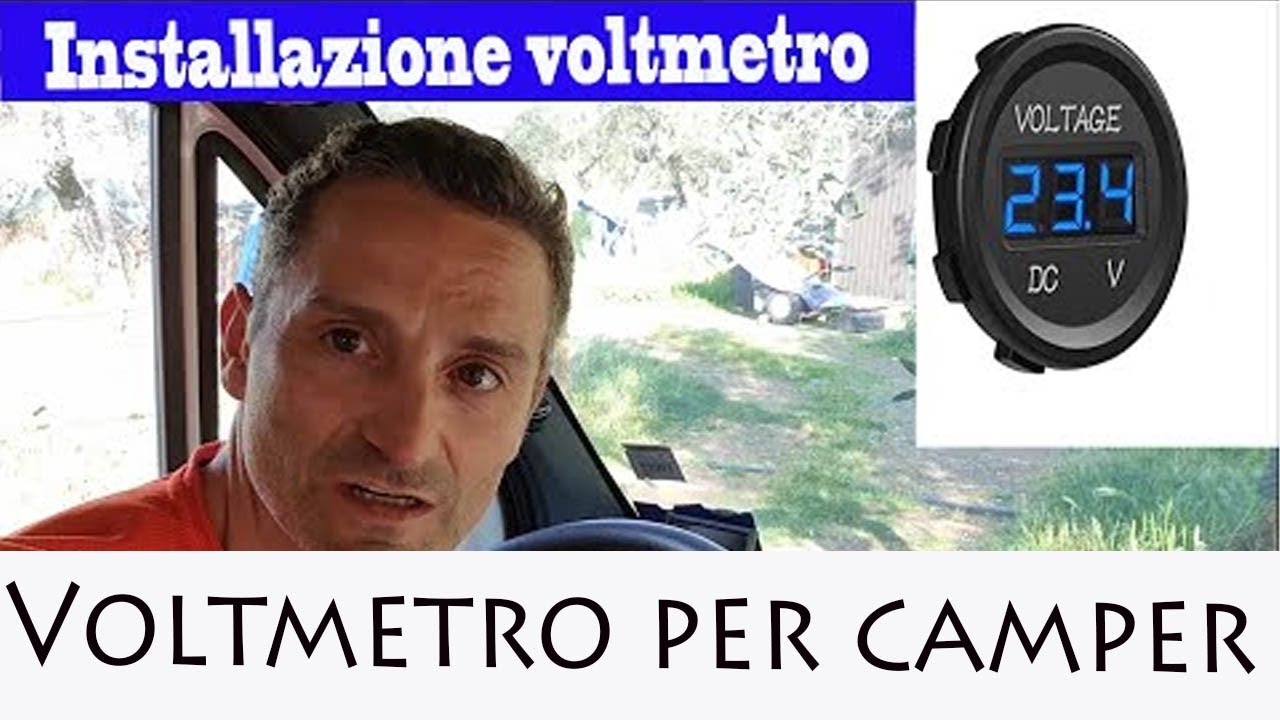 Installazione di un voltmetro - Installing a voltmeter of the Camper