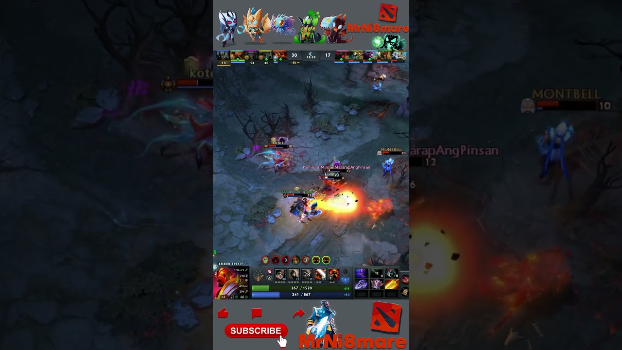 Ember Spirit Burns it All Down  #rampage #dota2