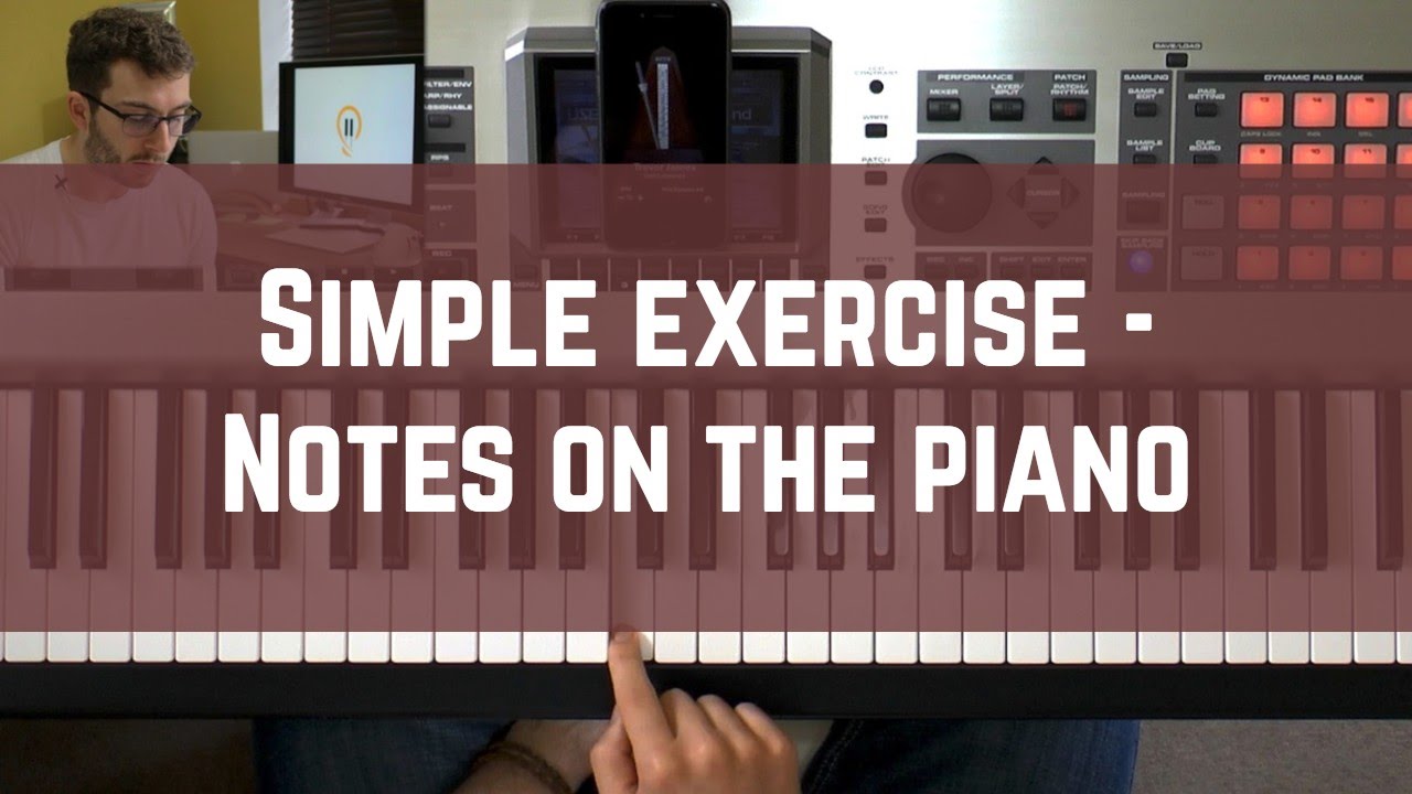 Piano notes for beginners: Simple 5 minute exercise 'Downloads' piano notes into your mind!