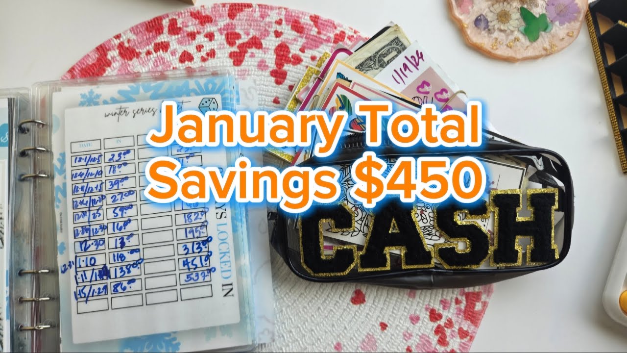 ❄️January closeout✨️End of month savings💙#cashenvelopebudget✨️ #budgetfriendly✨️#cashstuffing 