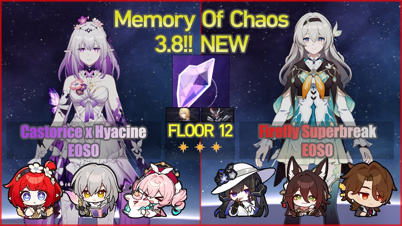 Castorice x Hyacine E0S0 & Firefly Superbreak E0S0 - MOC 3.8 NEW Floor 12 | Honkai Star Rail F2P