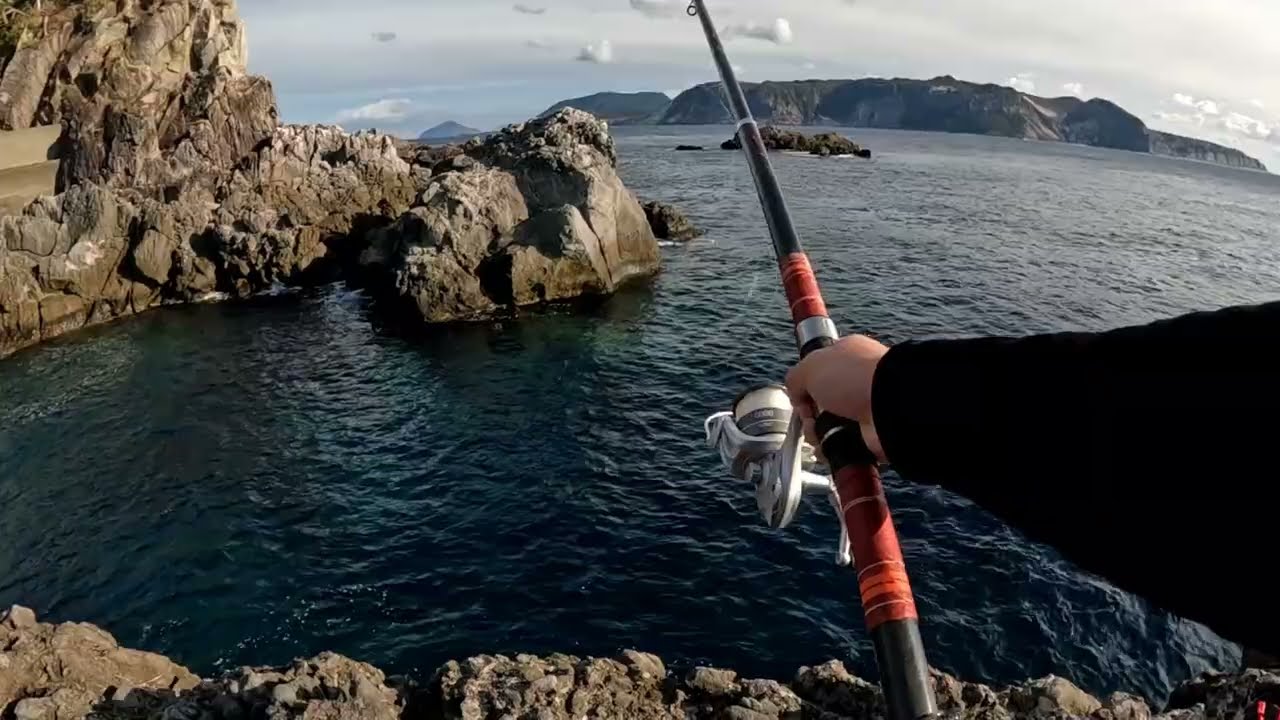 【式根島】離島で泳がせスタイル。ドラグ爆裂。【離島遠征Part2】