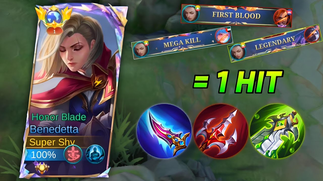 WTF DAMAGE!! BEST BENEDETTA GUIDE BUILD FOR ONE HIT 🔥 | MOBILE LEGNEDS TOP GLOBAL
