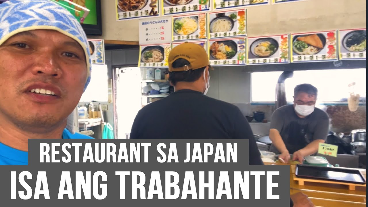 Japan Restaurant isa lang ang trabahante sya casher luto hugas plato lahat kaya nya super
