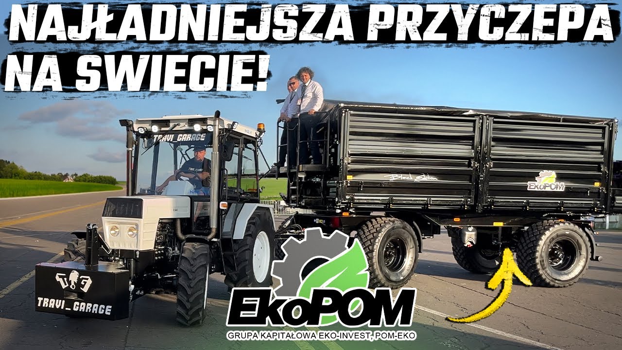 URSUS C-360 TURBO 4X4 BIAŁA PERŁA i PRZYCZEPA EKOPOM BLACK EDITION