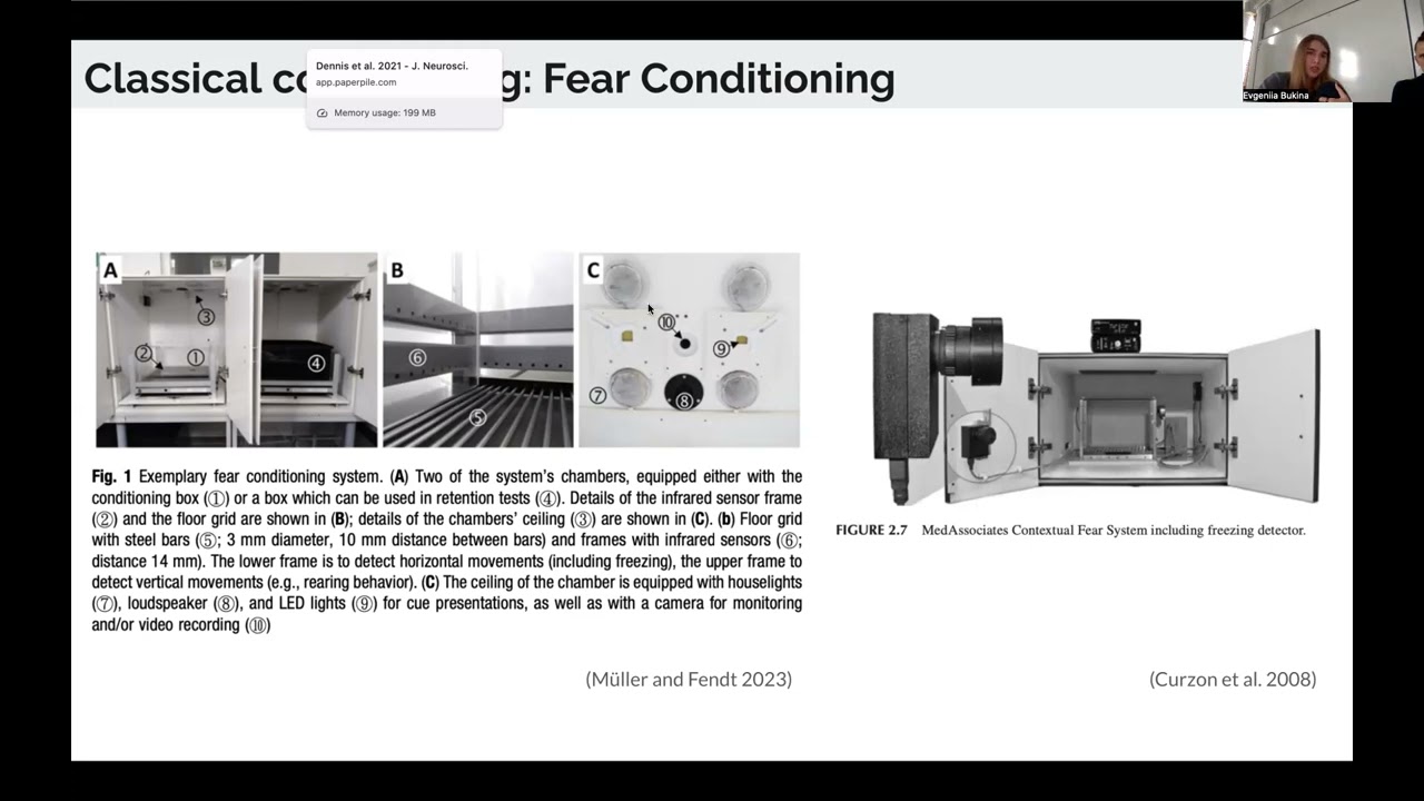 Week 3. Associative learning: classical conditioning, operational conditioning, fear conditioning