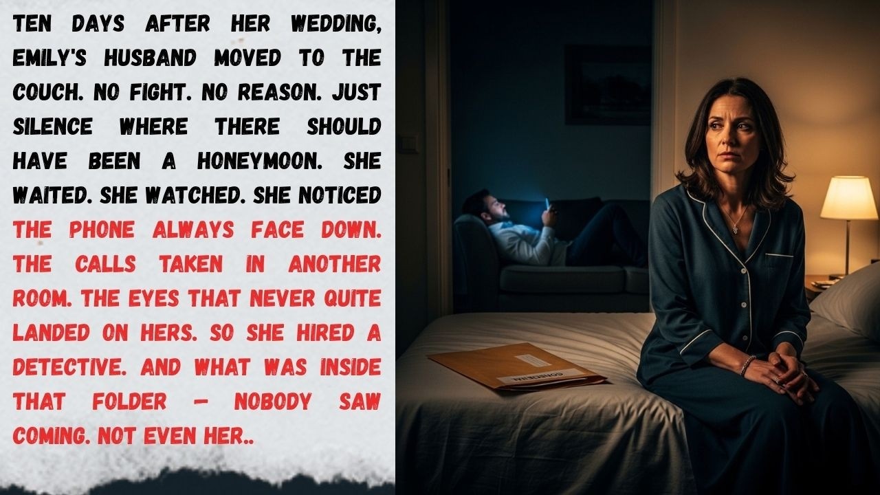 «Я посплю на диване», — сказал мой муж через 10 дней после нашей свадьбы. — Я наняла детектива.