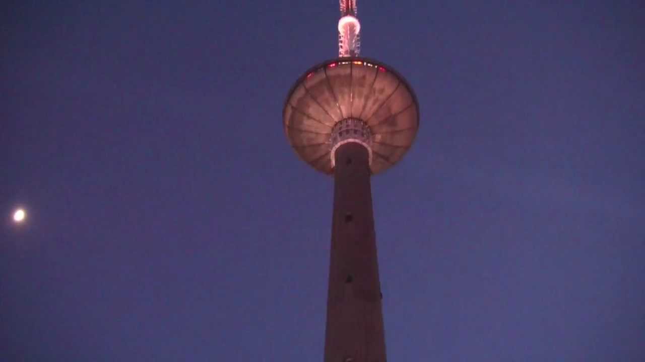 Vilnius Televizijos Bokstas / Television Tower & views over Vilnius, Lithuania - 19th January, 2013