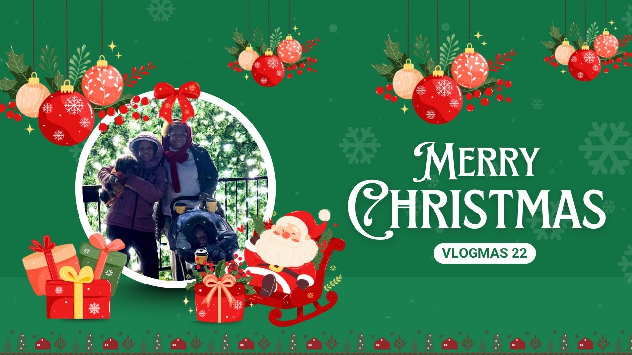 VLOGMAS DAY 22 | Downtown Cary Park Christmas Lights as a Family 😍💡