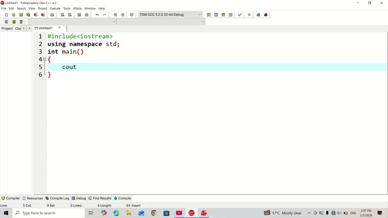 Basic program of c++,by FatimaAslam 