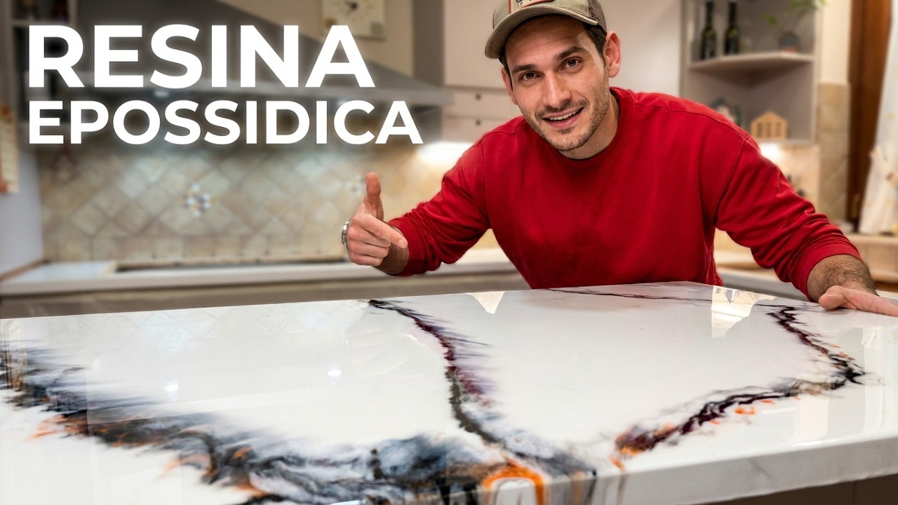 HO RIVESTITO IL TOP CUCINA CON RESINA EPOSSIDICA | DIY