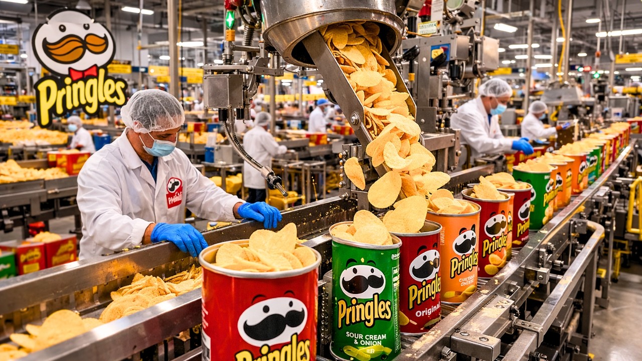 Cómo Se Fabrican Las PapasPringles En La Fábrica
