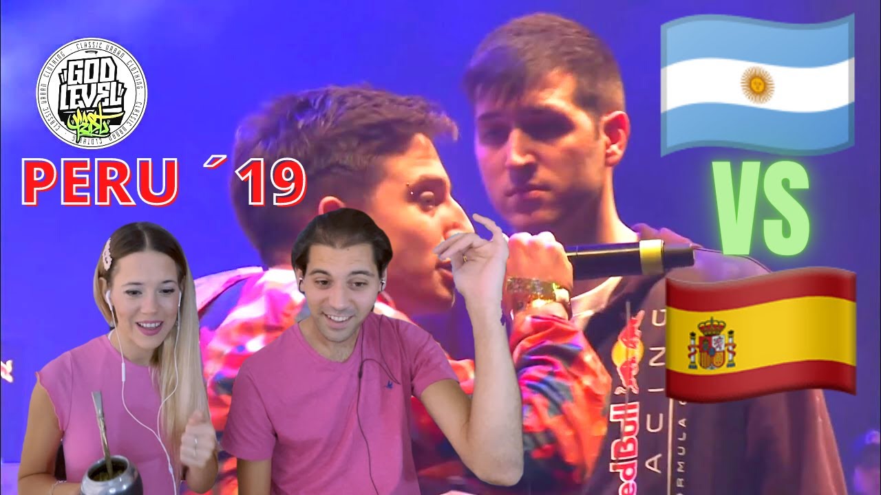 MATE-REACCIÓN A ESPAÑA VS ARGENTINA *WOS VS CHUTY* ·GOD LEVEL PERU ´19· / Flor y Mati Reaccionan