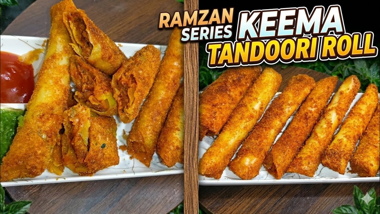 Ramadan Series.EP-30 |Crispy Crunchy Mutton Keema Tandoori Roll Recipe | Keema Tandoori Roll Recipe😋