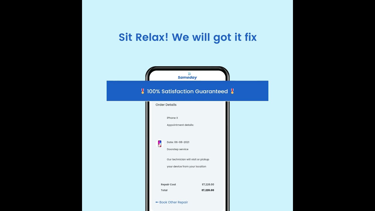 Instant mobile repair app | Sameday app Dehradun