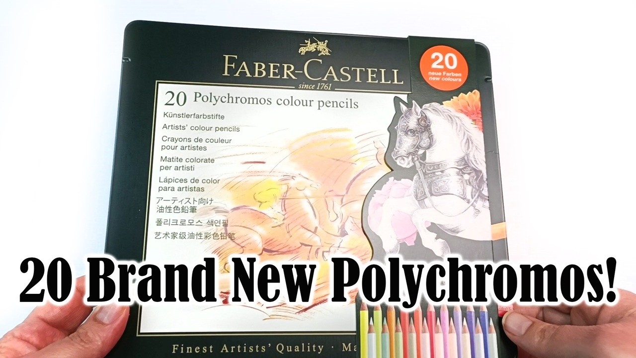 20 новых карандашей Polychromos выпуска 2026 года &mdash; распаковка и выкраска совершенно новых цветов!