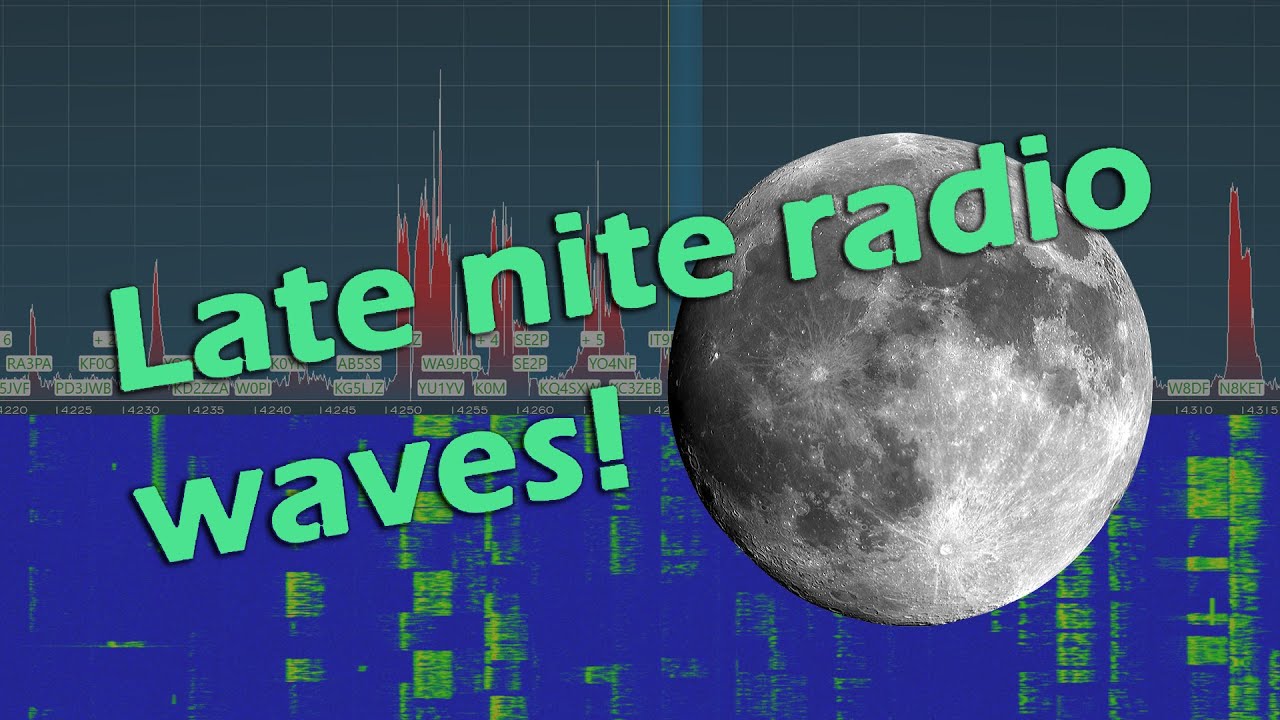 Listening to the late night ham radio waves!