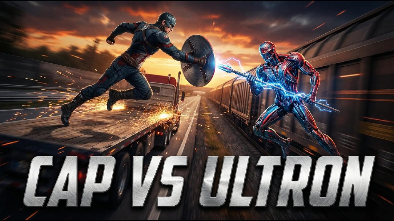 Captain America vs Ultron -The  Fight for Scepter #viral #movie #captainamerica #edit