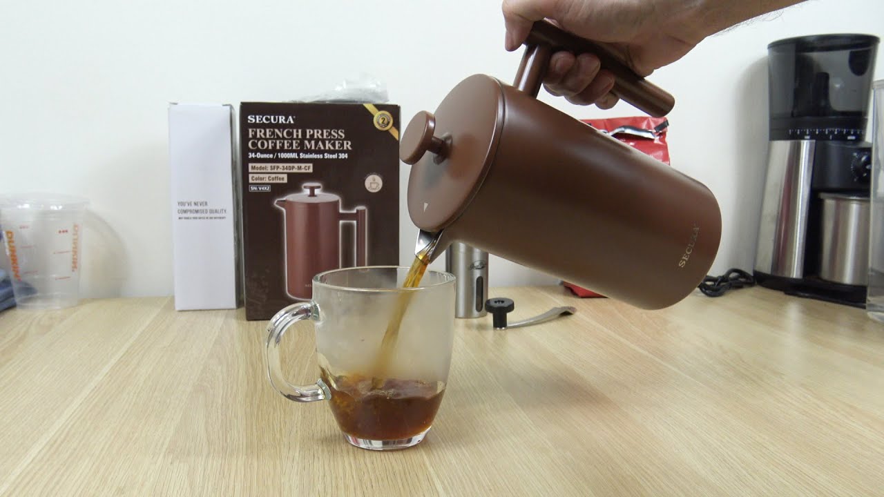 Secura French Press & How to Make Coffee