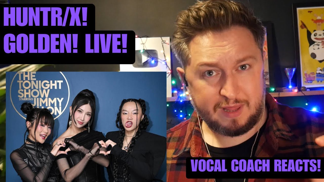 Реакция преподавателя по вокалу! Huntr/x! (Kpop Demon Hunters) Golden! Live!