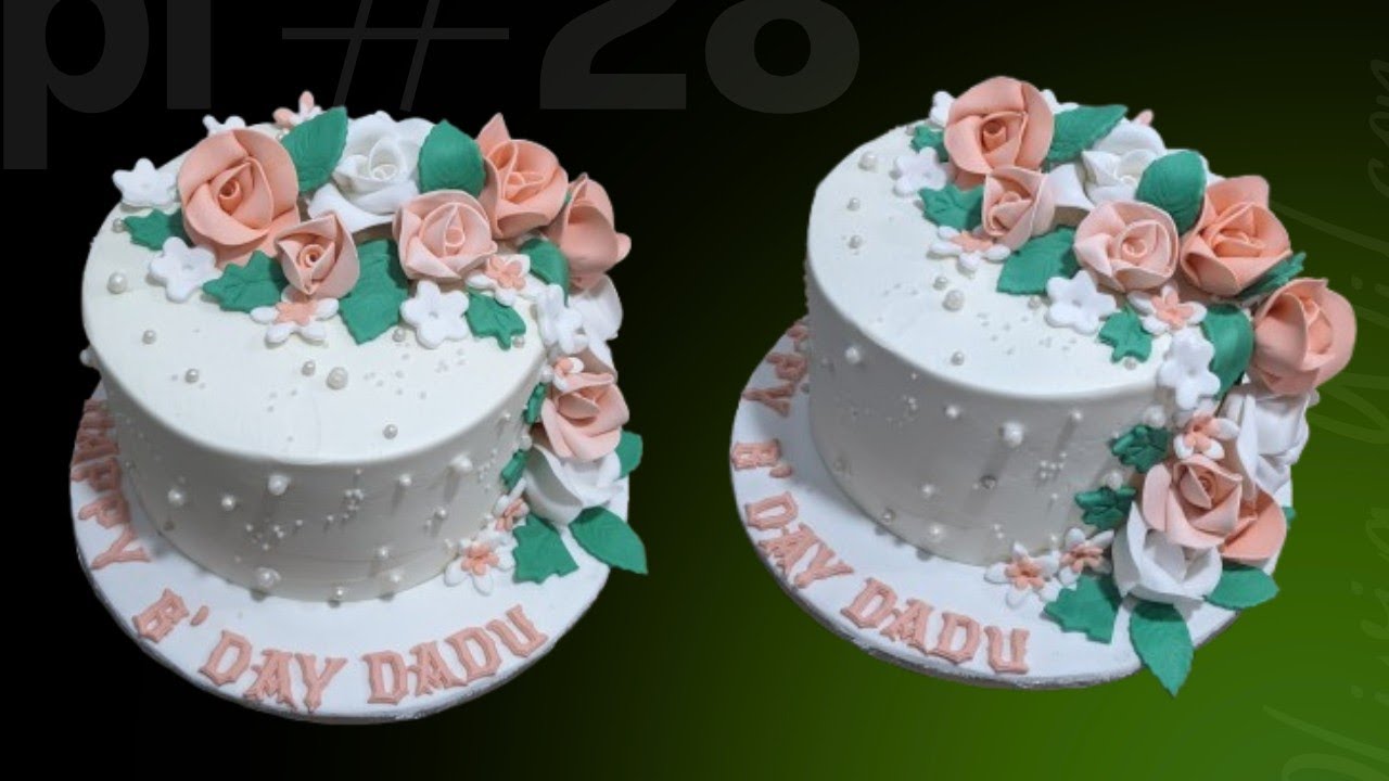 How make to fondant flowers Cake Decorating ||Fondant Cake Design|| Birthday Cake || Birthday Cake 
