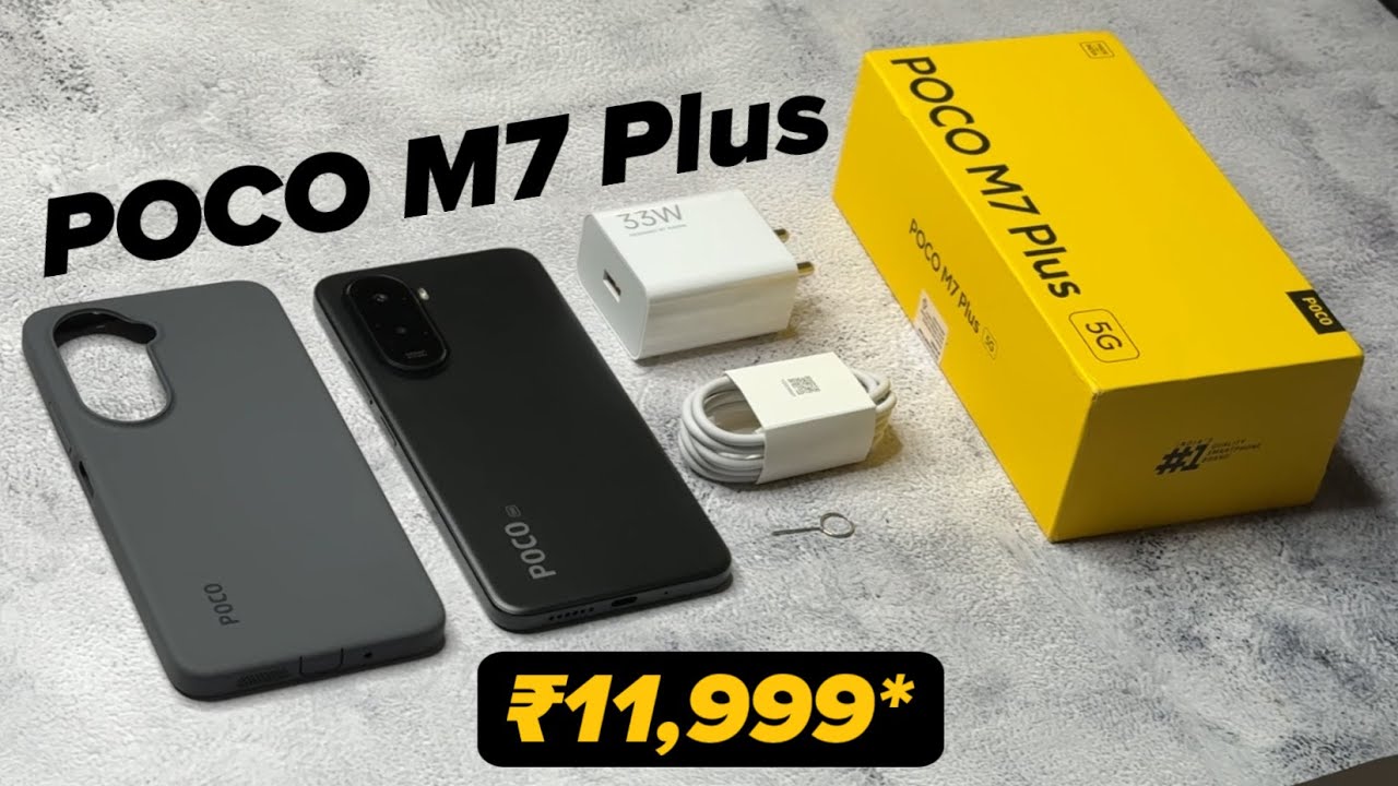 POCO M7 Plus 5G Unboxing and Review Hindi 🔥 Camera Test & BGMI Test ✅ Best Battery Phone Under 15000