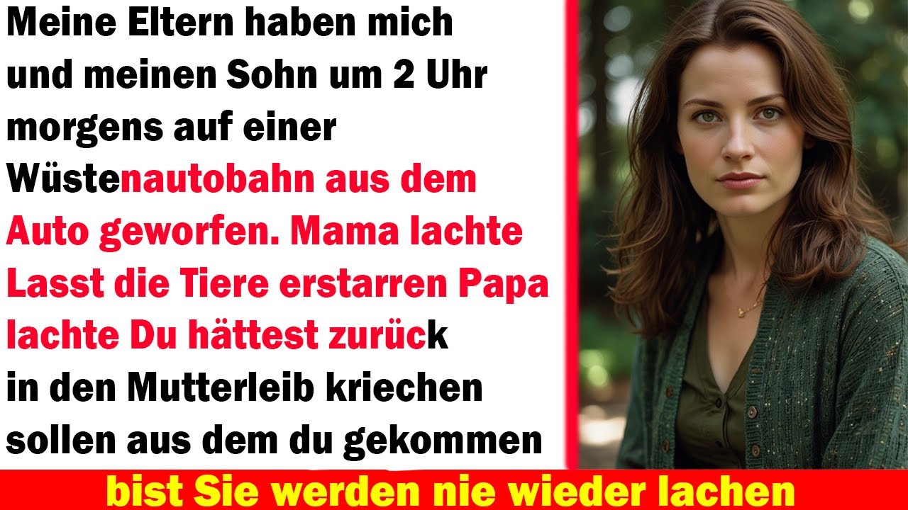 Meine Eltern warfen mich & meinen Sohn um 2 Uhr nachts aus dem Auto – Mama lachte nur…
