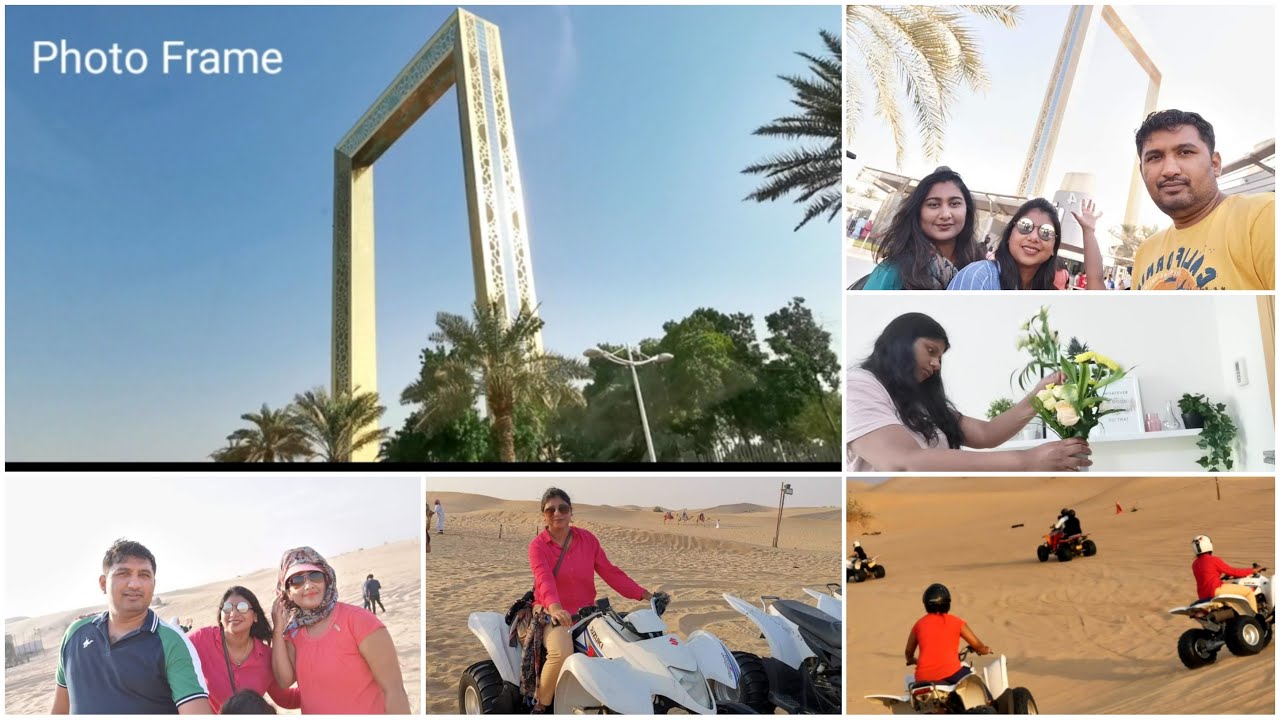 Refreshing old memories of last year/Memorable days/A visit to Dubai photo Frame and Desert safari