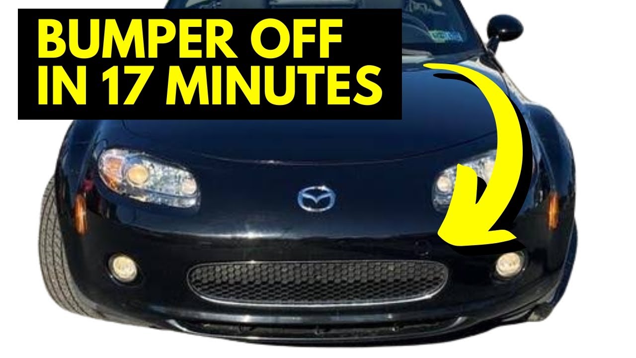 NC MX-5 Miata Front Bumper Removal Simple & Easy | Tach On Red