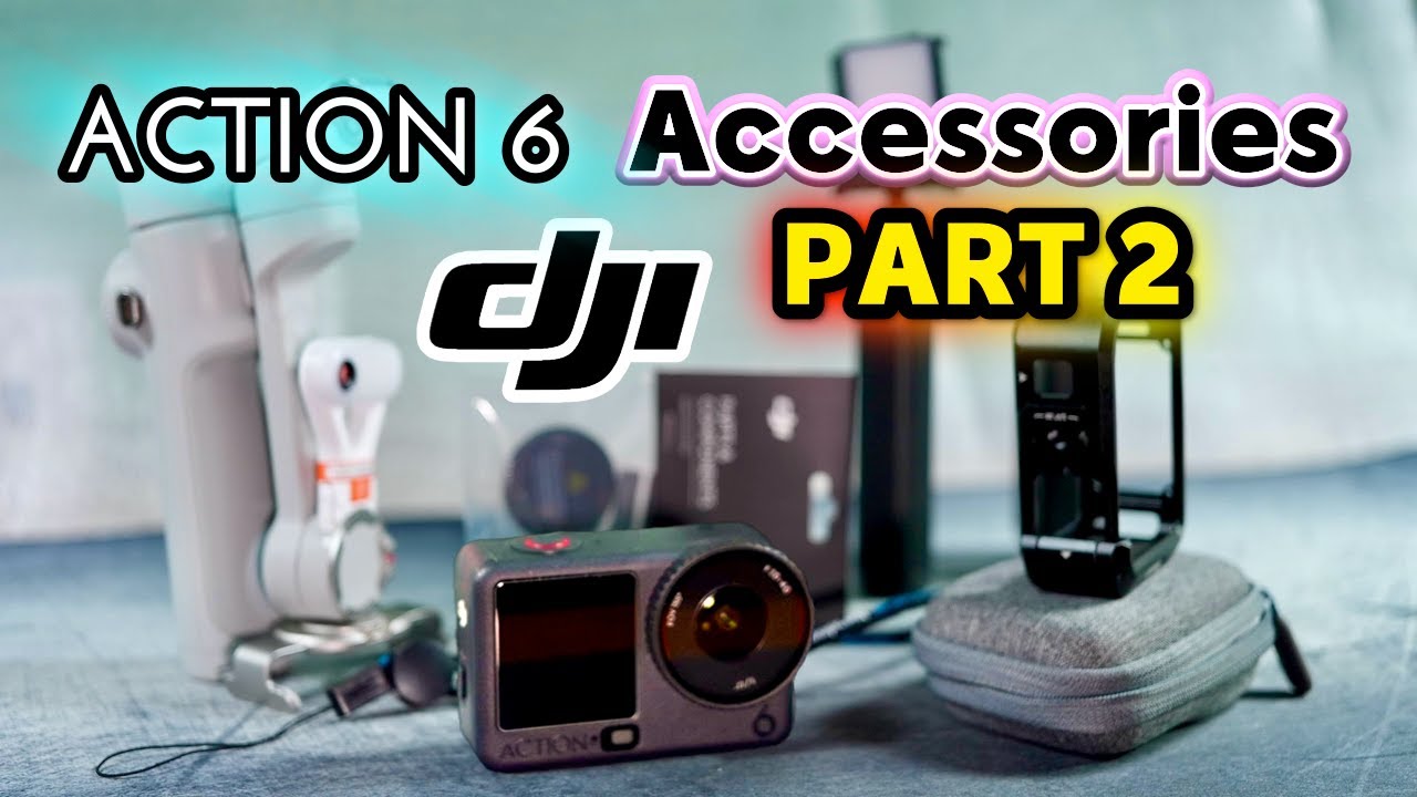 Аксессуары для DJI Osmo Action 6 (Часть 2) | Клетка, стабилизатор, рукоятки и многое другое
