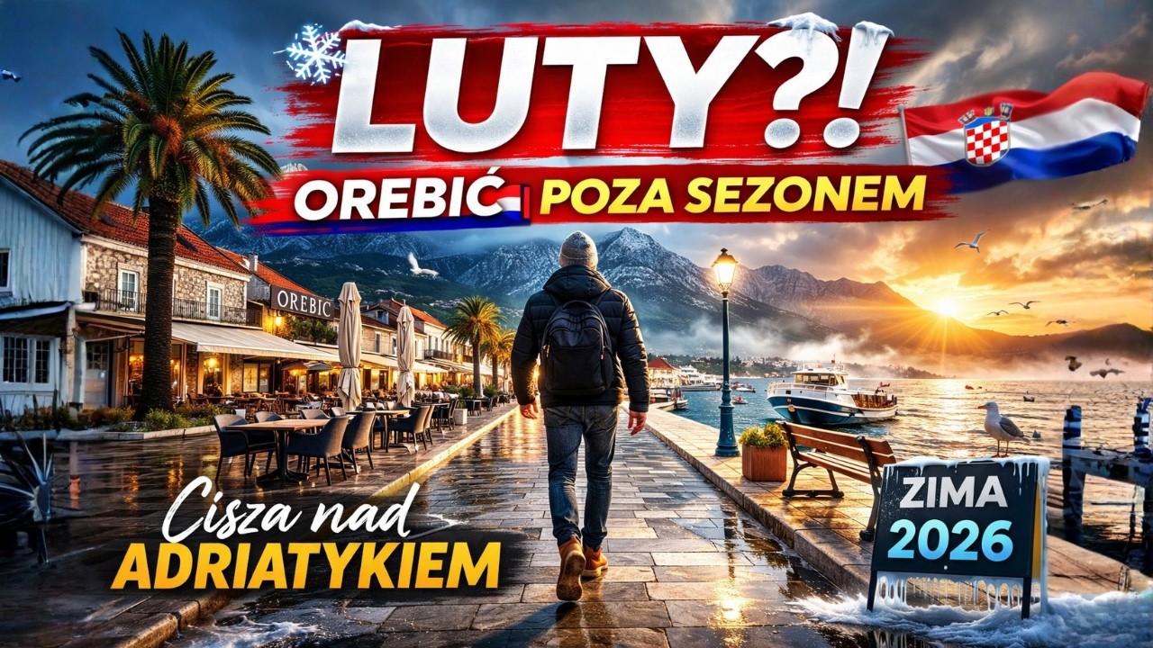 Orebić w LUTYM  .Tak wygląda  🅲🅷🅾🆁🆆🅰🅲🅹🅰 🇭🇷   poza sezonem