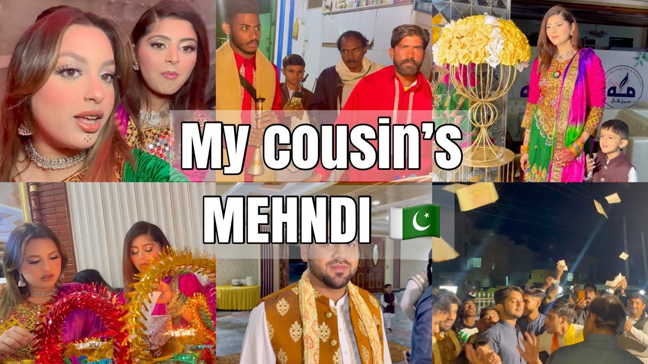 My Cousin Brother’s MEHNDI In PAKISTAN 🇵🇰 | Wearing Afghan Clothes for The First Time!