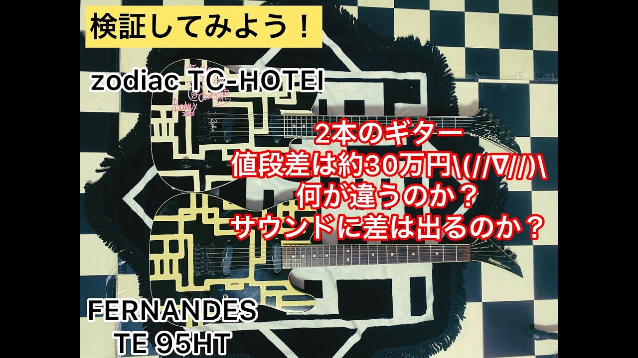 【検証】FERNANDES TE95HTvs zodiacworks TC-HOTEI25th