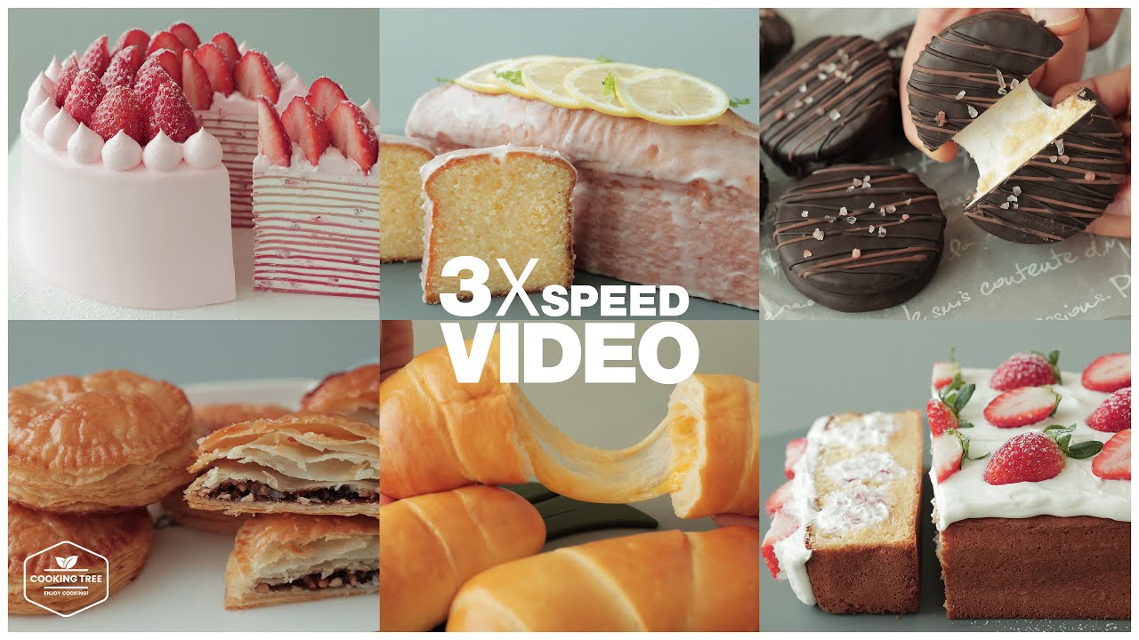 #60 영상 3배속으로 몰아보기 : 3x Speed Video | 4K | Cooking tree