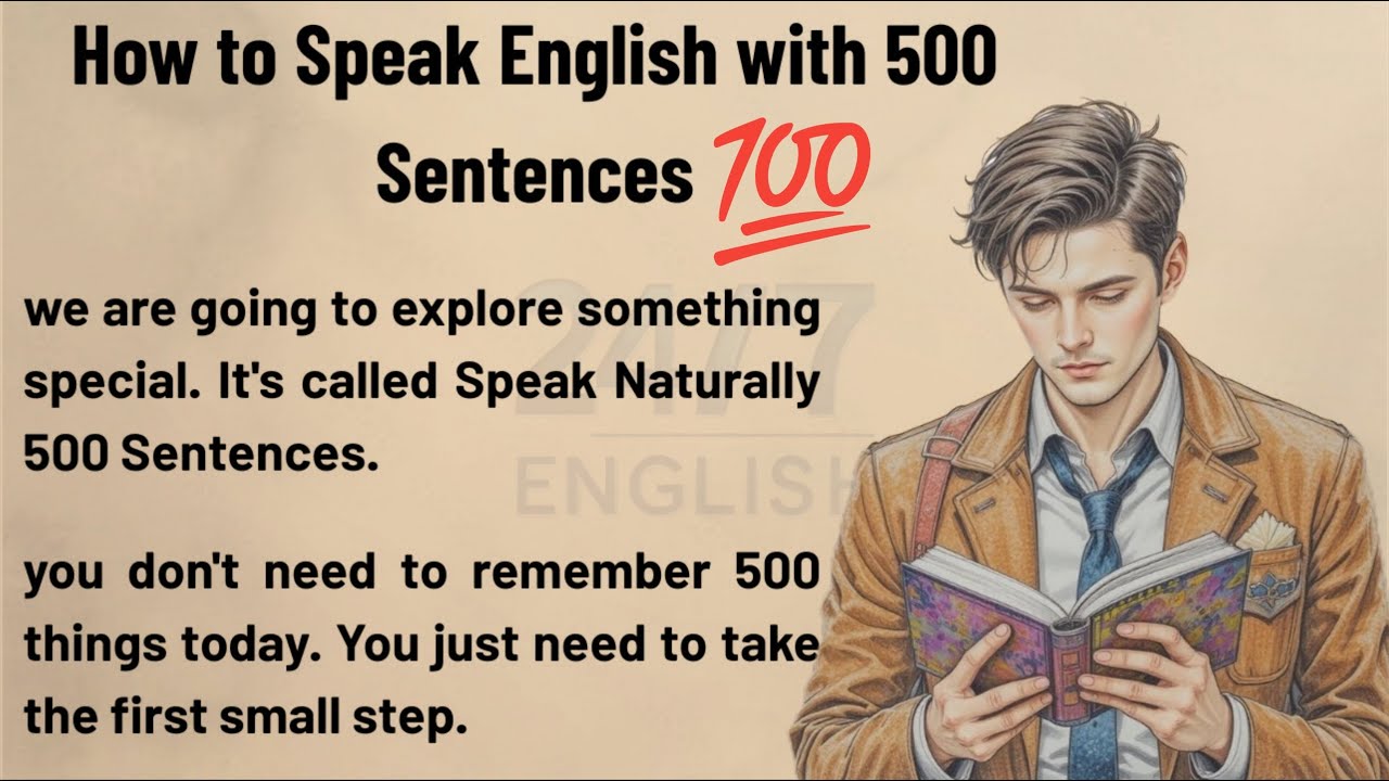 How to Speak English with 500 Sentences || Graded Reader || Improve Your English || English Subtitle
