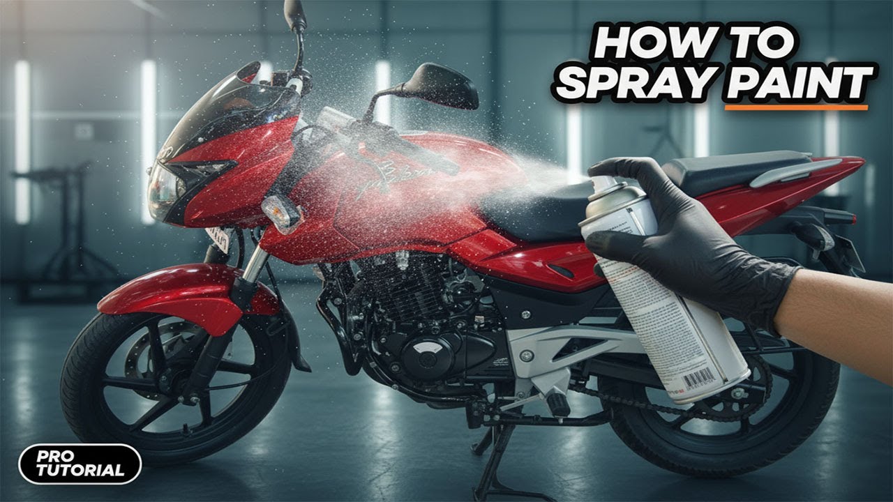 How to Spray Paint Your Bike at Home | Remove Scratches & Restore Your Bike