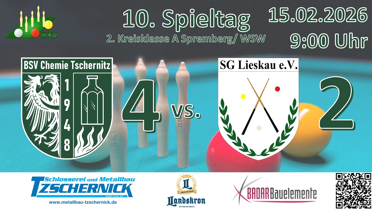 BSV Chemie Tschernitz 4 : SG Lieskau 2