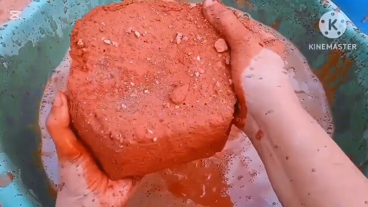ASMR|| sand & Cement different texture water dry crumbling 