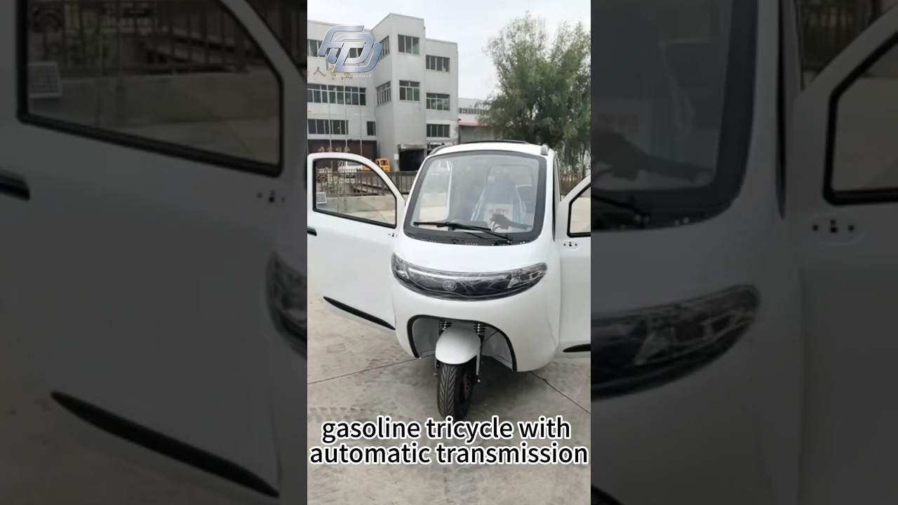 3 wheel petrol motorcycle gasoline tricycle with automatic transmission