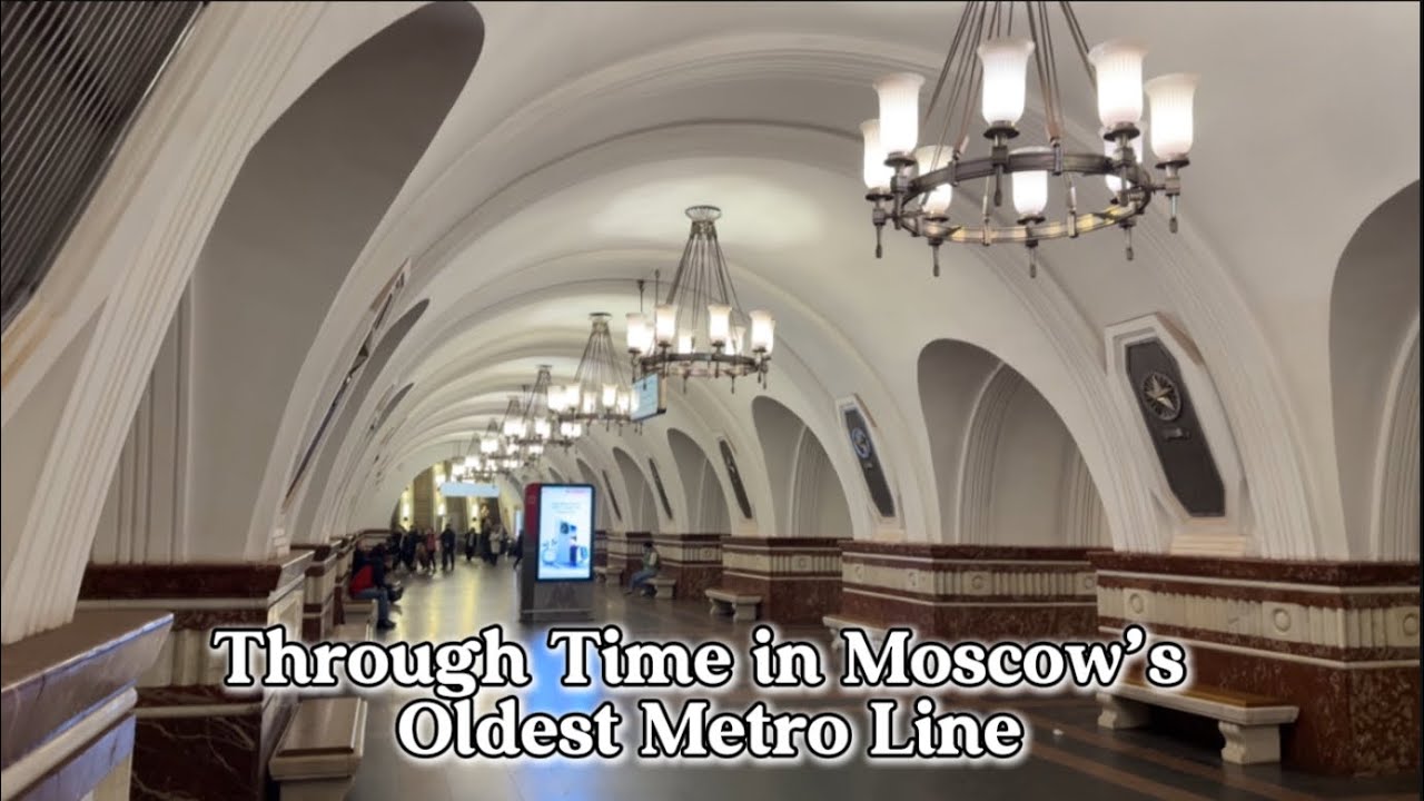 Don't ride Moscow's oldest 90 year old metro line before watching this!!